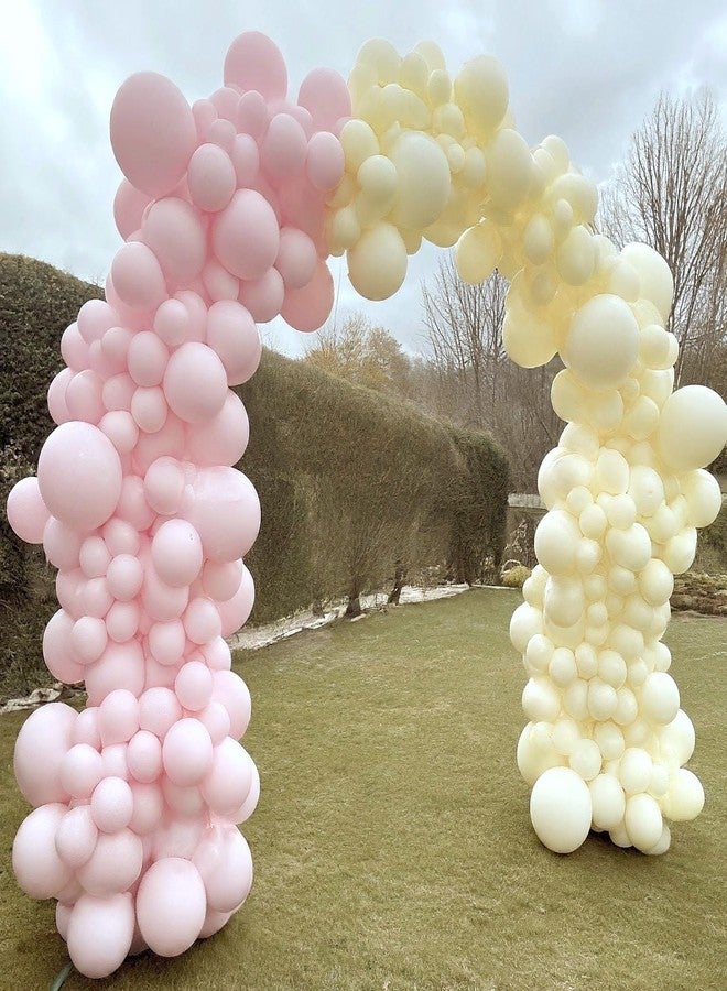 AMFIN (Pack of 50) Pastel Birthday Decoration Item Balloons - Pink & Yellow - Image 5